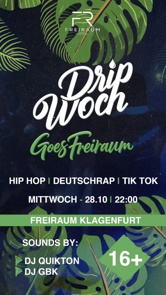 Originalflyer DRIPWOCH goes Freiraum