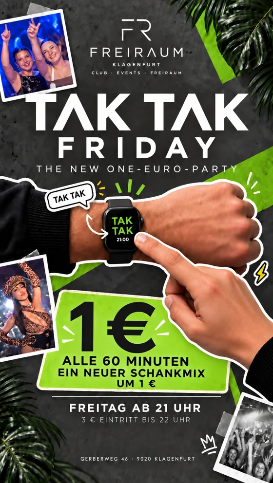 Originalflyer TAK TAK Friday
